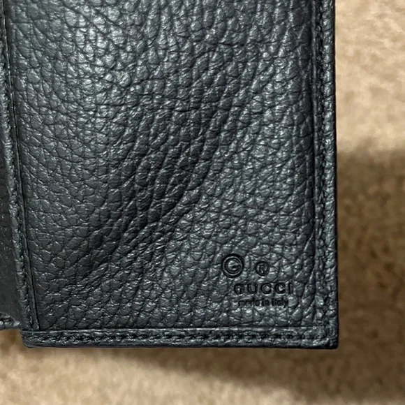 Gucci Burgundy and Black GG Canvas Continental Wallet - Picture 6 of 6
